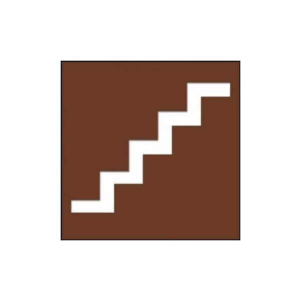 Accuform 3 in W x 3 in H, Engraved Plastic PSG313BR - main